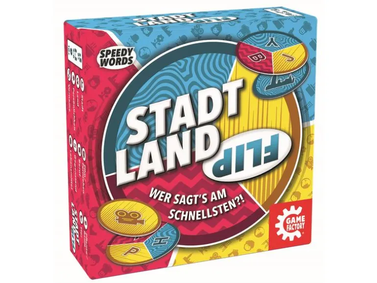 Game Factory Familienspiel Stadt Land Flip