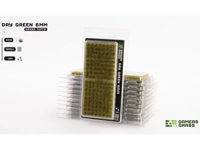 GamersGrass Tufts Wild Dry Green 6 mm