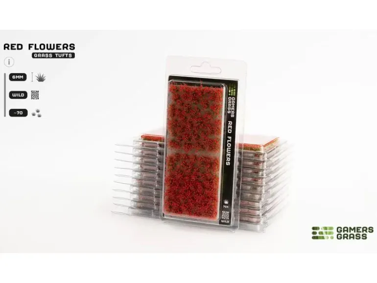 GamersGrass Tufts Wild Red Flowers