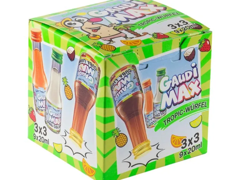 GaudiMax Likör Tropicwürfel 9 x 0.02 l