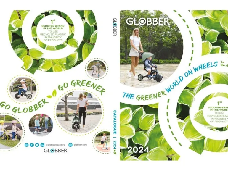 GLOBBER Flow Rider Tretroller Klappbar Aluminium Sage