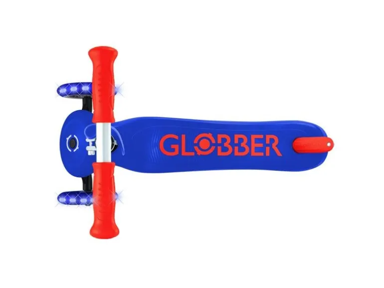 GLOBBER Primo Plus Lights Kinderroller Primo Plus Lights Neonblau