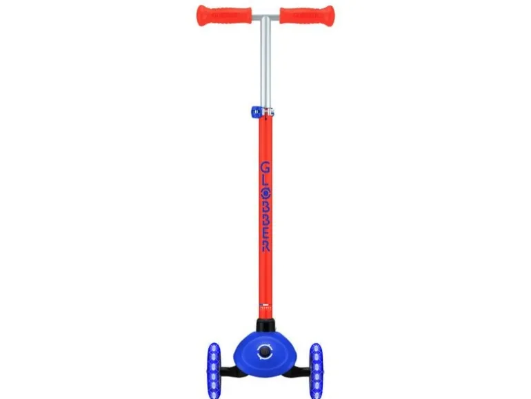 GLOBBER Primo Plus Lights Kinderroller Primo Plus Lights Neonblau