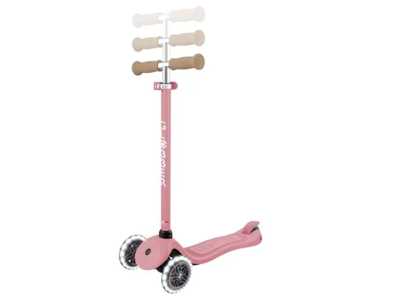 GLOBBER Signature with White Led Wheels Deep Pastel Pink