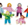 Goki Biege Puppe Moderne Familie 6-teilig