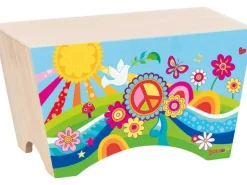 Goki Musikinstrument Cajon Blumenwiese 30 x 15.5 x 17 cm