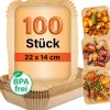 GOURMETmaxx Backpapier 100 Stück, 22 x 14 x 4.5 cm