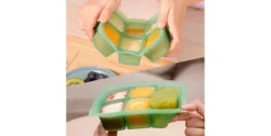 Haakaa Gefrierform Easy-Freeze 6 Fächer, Erbsengrün