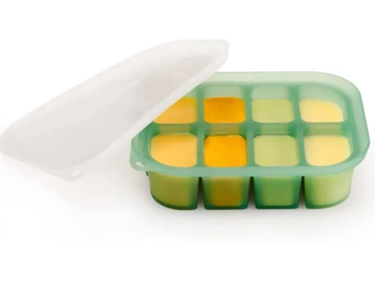 Haakaa Gefrierform Easy-Freeze 8 Fächer, Erbsengrün