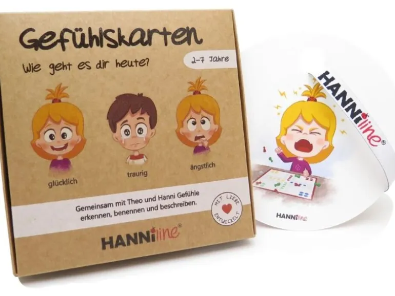 Hanniline Gefühlskarten für Kinder 2 - 7 Jahren
