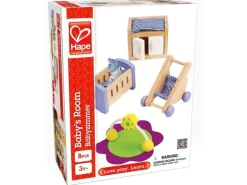 Hape Puppenhausmöbel Babyzimmer