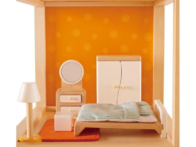 Hape Puppenhausmöbel Schlafzimmer