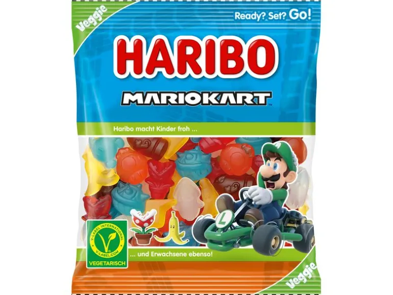 Haribo Gummibonbons Fruchtgummi Mariokart Veggie Edition 160 g