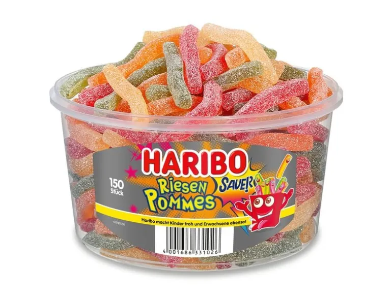 Haribo Gummibonbons Riesen Pommes Dose 1200 g