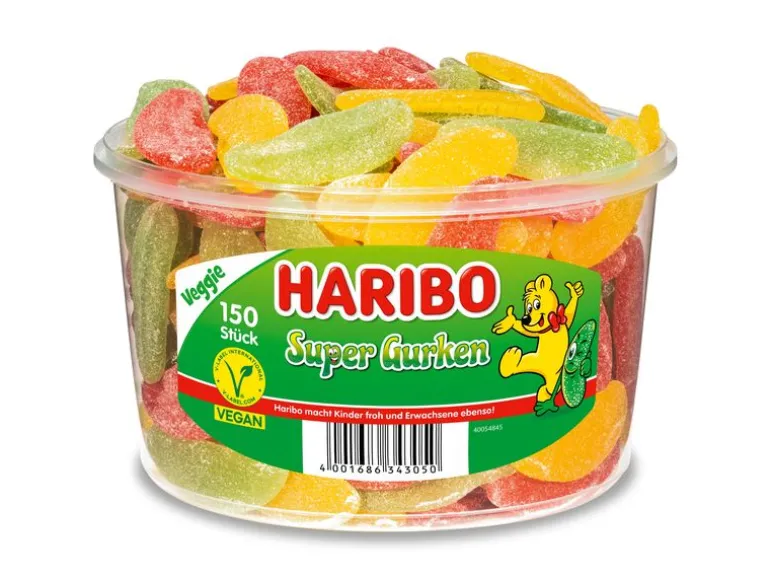 Haribo Gummibonbons Super Gurken 1350 g