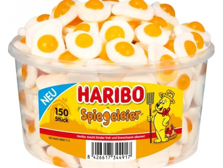 Haribo Int. Gummibonbons Dose Spiegeleier 975 g