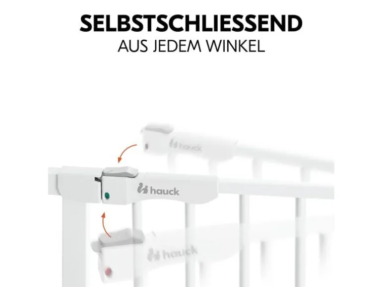 Hauck Türschutzgitter Clear Step Autoclose 2 +21 cm Weiss