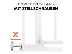 Hauck Türschutzgitter Clear Step Autoclose 2 Weiss 75 cm - 80 cm