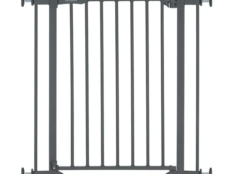 Hauck Türschutzgitter Clear Step 2 Dark Grey 75 cm - 80 cm