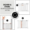 Hauck Türschutzgitter Open N Stop 2 Set +21 cm Weiss
