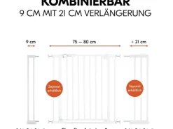 Hauck Verlängerung Türschutzgitter 9 cm Weiss