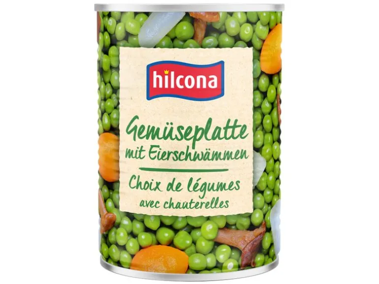 Hilcona Dose Gemüseplatte mit Eierschwämmen 420 g