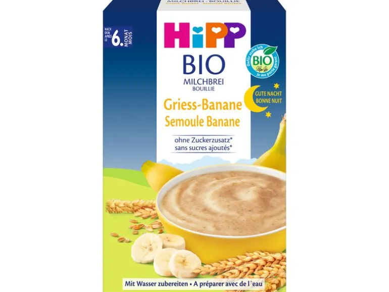 HIPP Bio Gute-Nacht Brei Griessbrei Banane 250 g