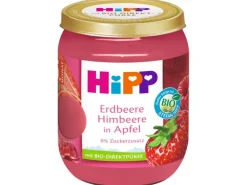 HIPP Früchte Bio Erdbeere mit Himbeere in Apfel 160 g