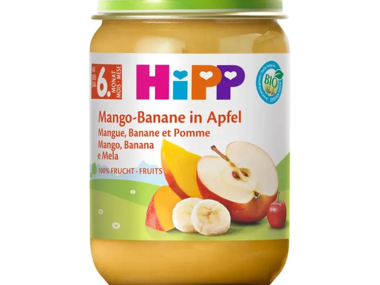 HIPP Gläschen Bio Mango-Banane in Apfel 190 g