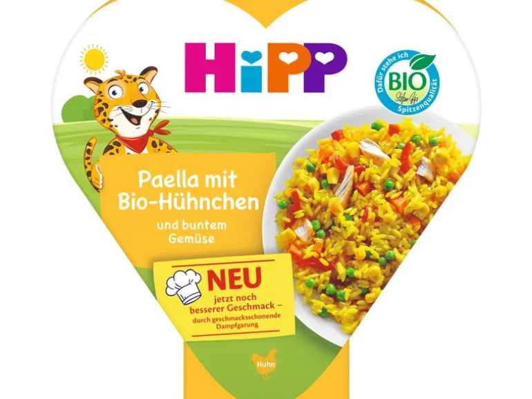 HIPP Menü Paella mit Hühnchen und buntem Gemüse 250g