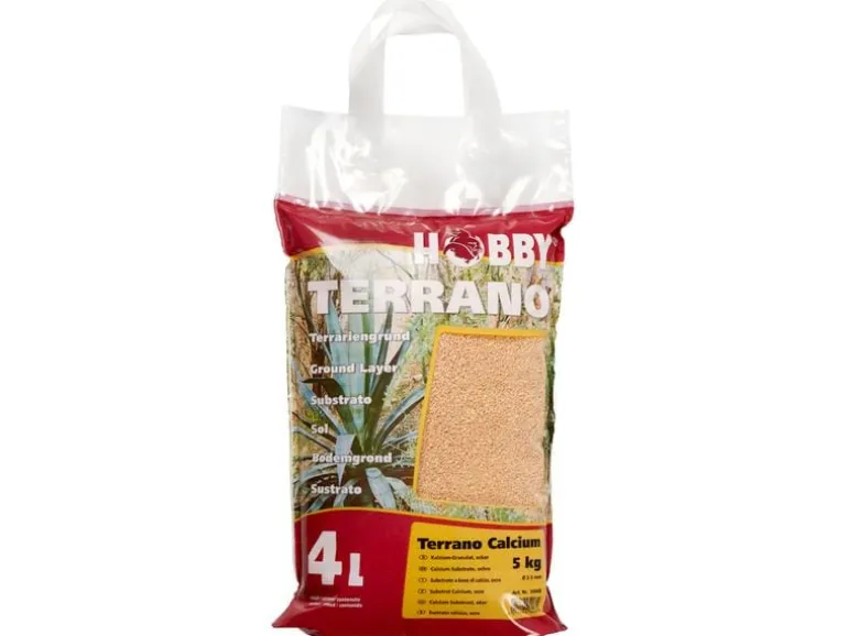 Hobby Terraristik Bodensubstrat Terrano Kalzium, Natur, Ø 2-3 mm, 5 kg