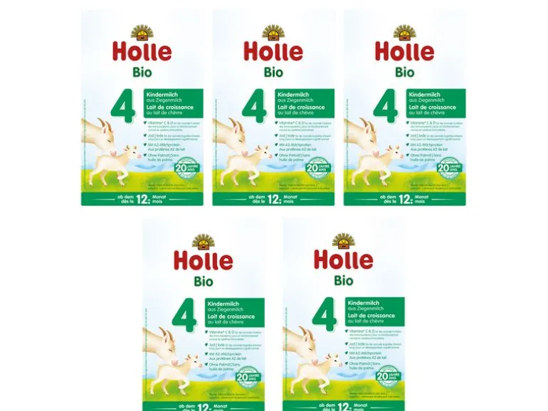 HOLLE Folgemilch 4 Bio Ziegenmilch 5x 400 g