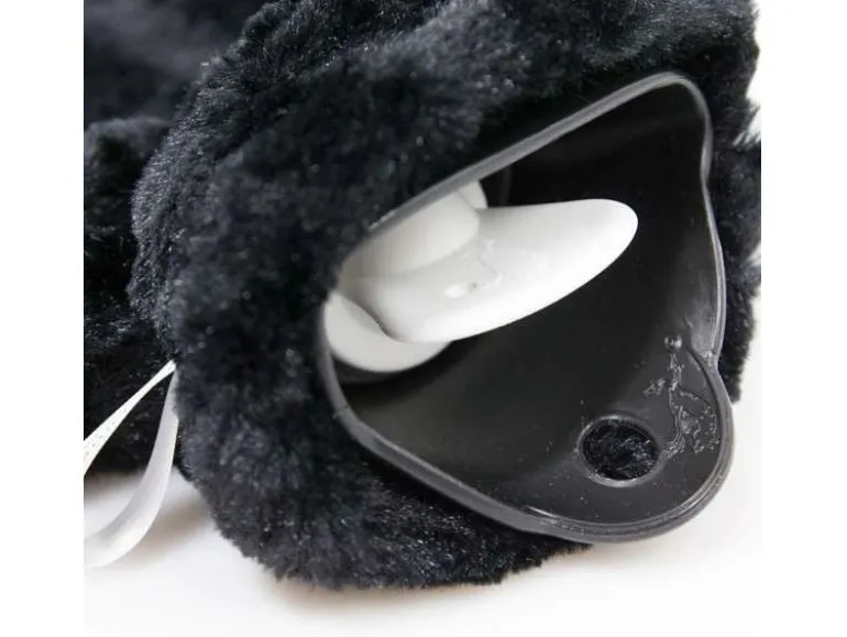 Hugo Frosch Bettflasche Wärmflasche 1.8 Liter, Schwarz