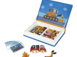 Janod Beschäftigungsspielzeug Magnetbuch Fahrzeuge