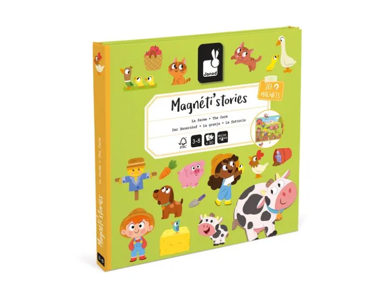 Janod Beschäftigungsspielzeug Magnetistories Bauernhof