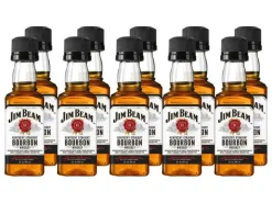 Jim Beam Whiskey White Label Bourbon 10 x 5 cl
