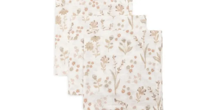 Jollein Mulltuch Hydrophil Bloomy 3er, 31 x 31 cm