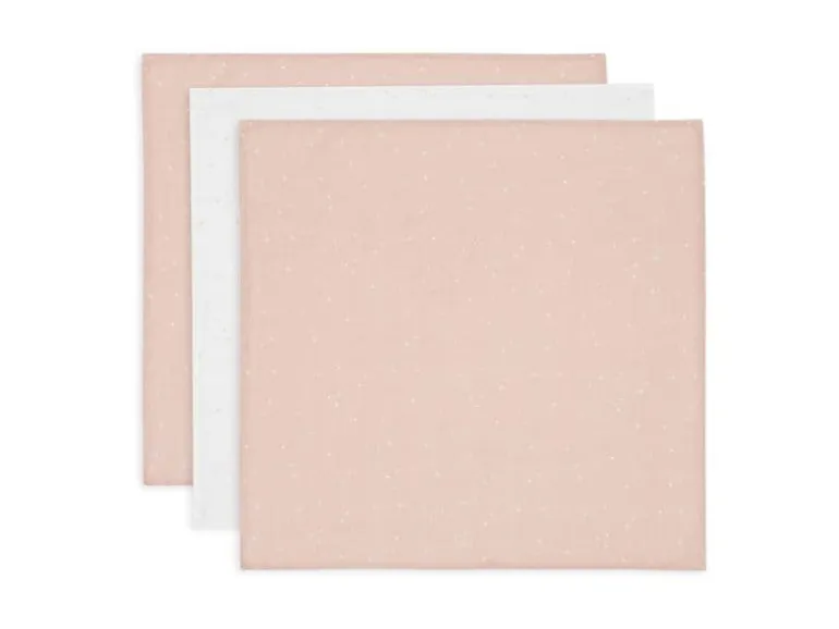Jollein Mulltuch Nuscheli 3er Set Wild Rose 70 cm x 70 cm