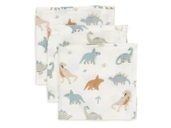 Jollein Mulltuch Nuscheli 3er Set Roarsome 31 cm x 31 cm
