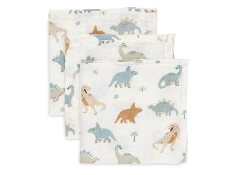 Jollein Mulltuch Nuscheli 3er Set Roarsome 31 cm x 31 cm