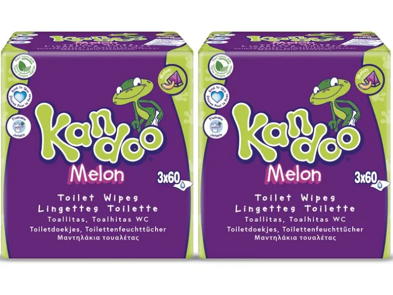 Kandoo Feuchttücher Melon 2x 180 Stück
