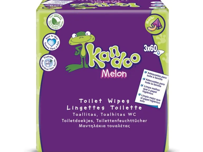 Kandoo Feuchttücher Melon 2x 180 Stück