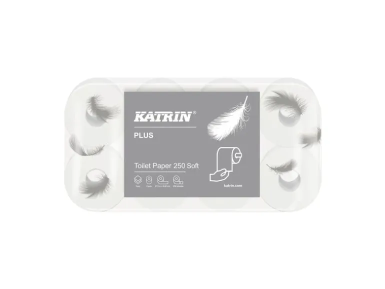 Katrin Toilettenpapier Plus Toilet 250 soft 8 Rollen