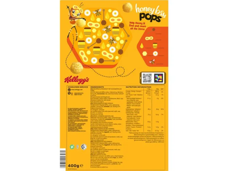 Kellogg's Kellogg's Honey Bsss Pops 400 g