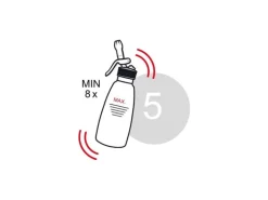 Kisag Rahmbläser Whipper Basic 0.5 l, Silber