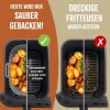 KitchBo Silikonform 20 x 20 x 6.3 cm, Schwarz / Grau