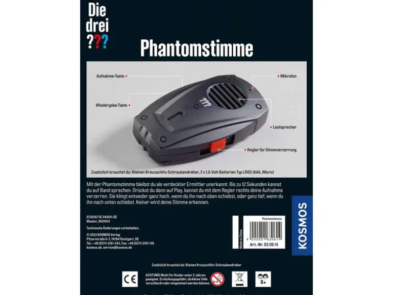Kosmos Detektivausrüstung Die drei??? Phantomstimme