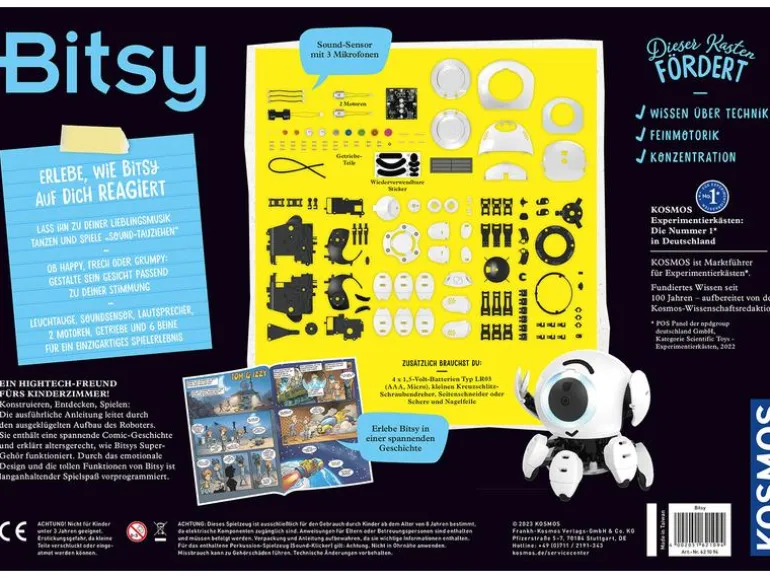 Kosmos Experimentierkasten Bitsy – Dein cleverer Robo-Freund