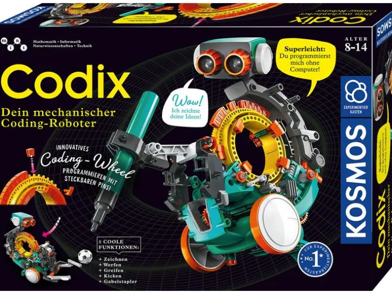 Kosmos Experimentierkasten Codix – Dein mechanischer Coding-Roboter