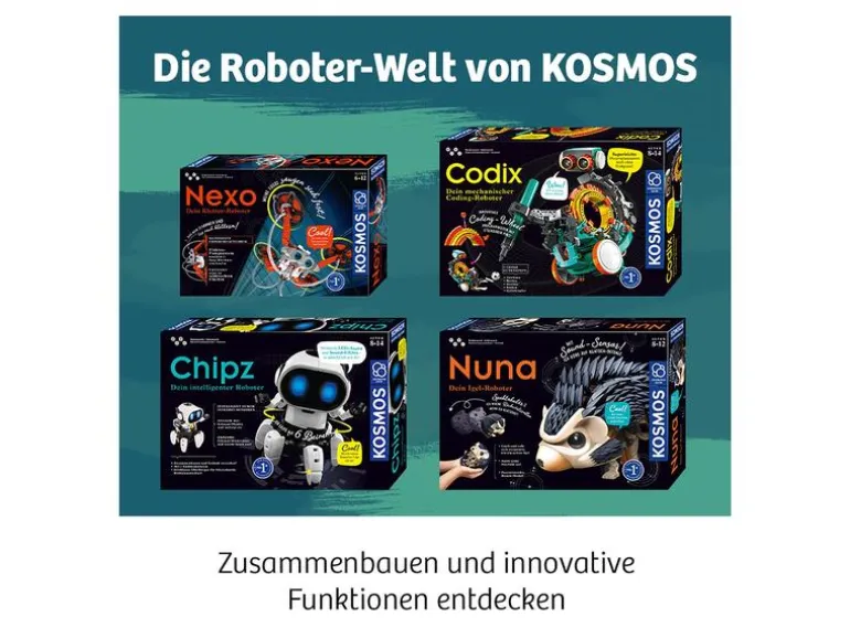 Kosmos Experimentierkasten Codix – Dein mechanischer Coding-Roboter